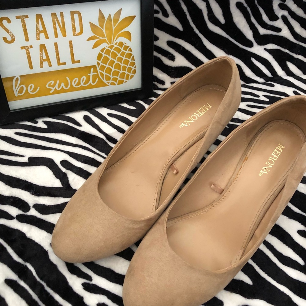 Merona nude wedges REPOSH